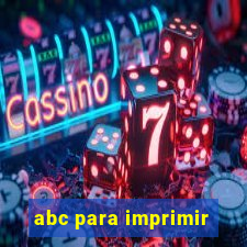 abc para imprimir